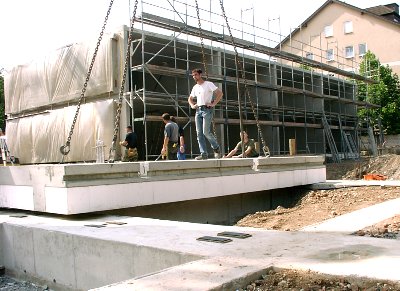 Passivhaus Baustelle in Frankfurt/M