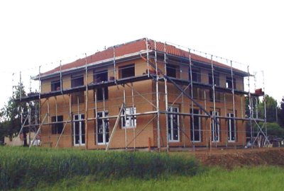 Passivhaus Baustelle in Bayern