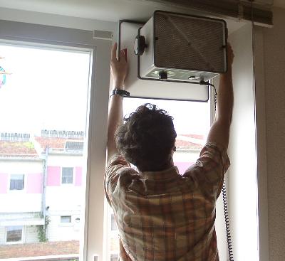 Luftvolumenstr&ouml;me werden gemessen